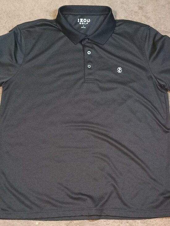 Izod Other - Izod/Polo/Mens Large/Black/Golf Athleisure Preppy Business Casual Classic Shirt